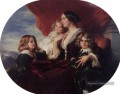 Elzbieta Branicka Comtesse Krasinka et ses enfants portrait royauté Franz Xaver Winterhalter